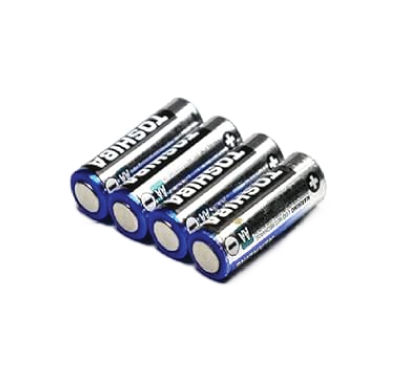 4 adet AA alkalin pil (set).